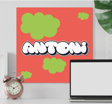 Dipinto con alfabeto e lettere stile giocoso - TenStickers