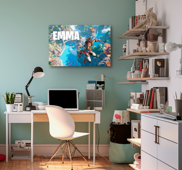 Quadro personalizzabile saltare nel vuoto - TenStickers