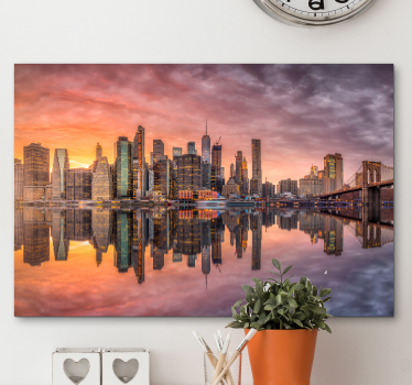 Quadro di città e paesi Città di new york - TenStickers