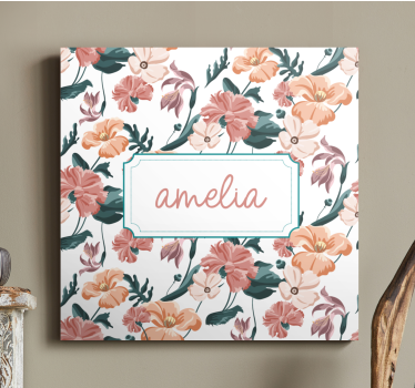 Dipinto fiori e piante composizione botanica personalizzata - TenStickers