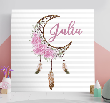 Dipinto fiori e piante composizione di fiori di luna - TenStickers