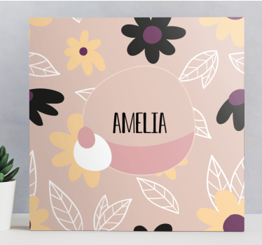 Dipinto fiori e piante creazione di nomi floreali - TenStickers