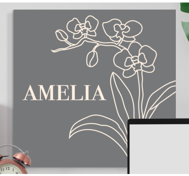 Dipinto fiori e piante design floreale elegante - TenStickers