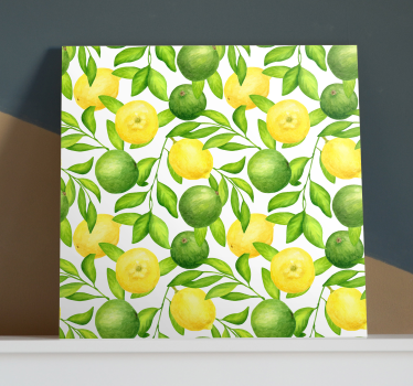 Quadro frutta con limoni e lime - TenStickers