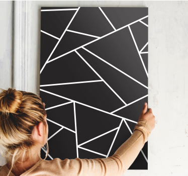 Dipinto geometrico composizione angolare astratta - TenStickers