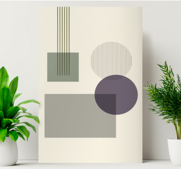 Dipinto geometrico configurazione forme geometriche - TenStickers