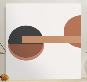 Dipinto geometrico equilibrio circolare astratto - TenStickers