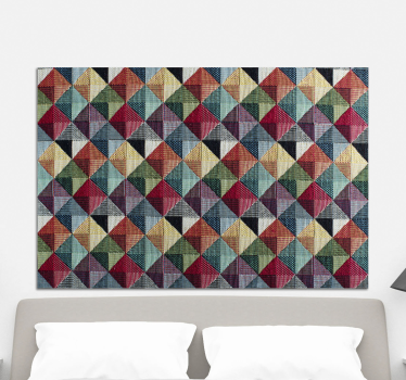 Dipinto geometrico forme geometriche vivaci - TenStickers
