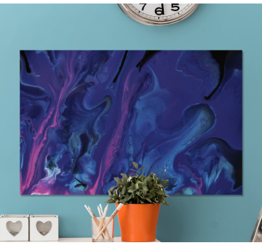 Quadro moderno Sfumatura viola e blu - TenStickers