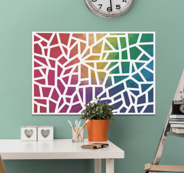 Quadro con mosaico di colori - TenStickers