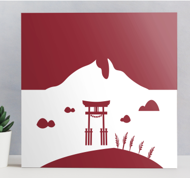 Dipinto orientale porta torii giapponese - TenStickers