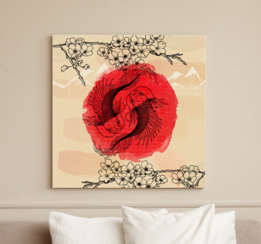 Quadro pesci Pesci ying yang - TenStickers