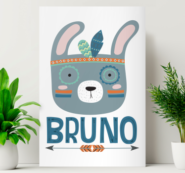 Quadri persona e personaggi volto di coniglio carino - TenStickers