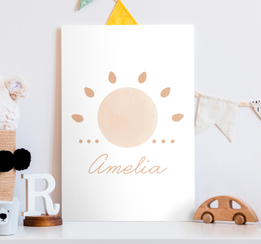 quadri personalizzati con scritte e sole - TenStickers