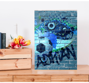 Quadri sportivi arte graffiti calcio - TenStickers