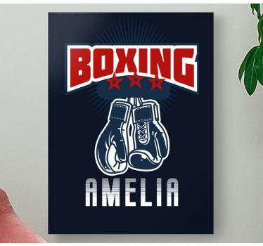 Quadri sportivi emblema guanti da boxe - TenStickers