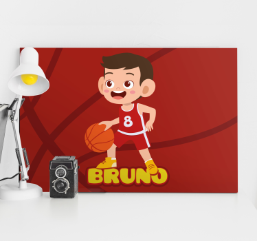 Quadri sportivi giocatore di basket allegro - TenStickers