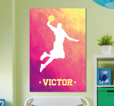 Quadri sportivi silhouette schiacciata - TenStickers