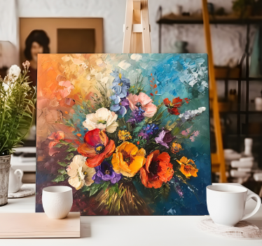Quadro arte bouquet di fiori - TenStickers