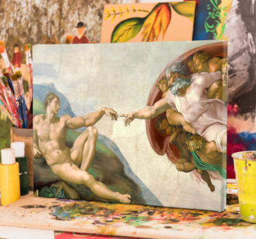 Quadro arte la Creazione di Adamo  - TenStickers