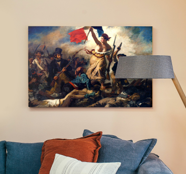 Dipinto arte libertà che guida il popolo - TenStickers