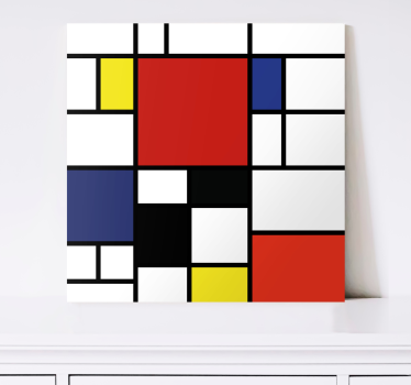 Quadro astratto blocchi di colore geometrici - TenStickers