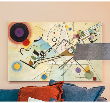 Quadro astratto composizione di forme geometriche - TenStickers
