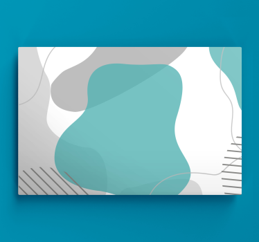 Quadro astratto esplorazione di forme fluide - TenStickers
