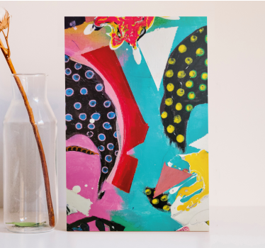 Quadro astratto forme colorate vivaci - TenStickers