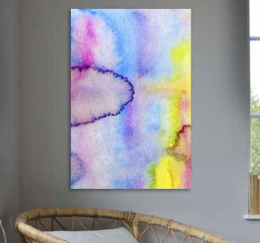 Quadro astratto mischie acquerello colorate - TenStickers