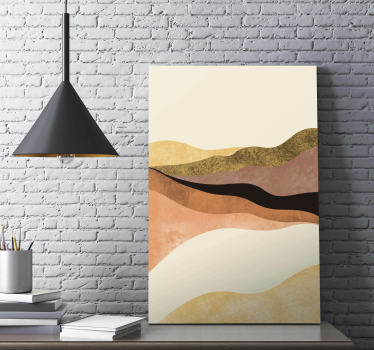 Quadro astratto onde gentle fluiscono - TenStickers