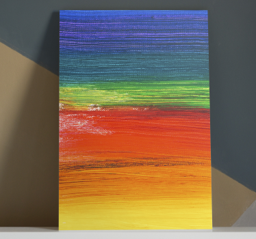 Quadro astratto strisce astratte colorate - TenStickers