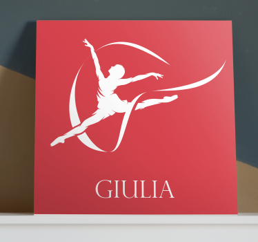 Quadro ballerina silhouette elegante di danza - TenStickers