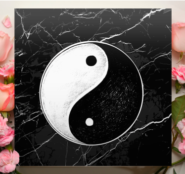 Quadro casa Equilibrio yin yang originale - TenStickers