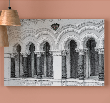 Quadro città e paesi design architettonico ad arco - TenStickers