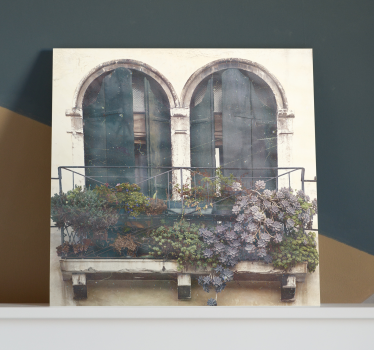 Quadro città e paesi finestrature ad arco incantevoli - TenStickers
