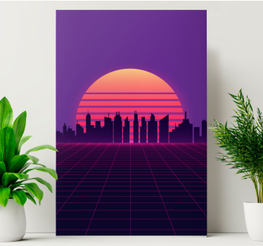 Quadro città e paesi paesaggio urbano avanzato - TenStickers