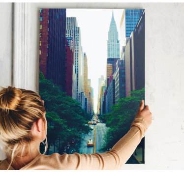 Quadro città e paesi paesaggio urbano di manhattan - TenStickers
