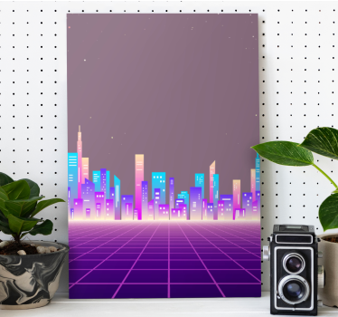 Quadro città e paesi paesaggio urbano sofisticato - TenStickers