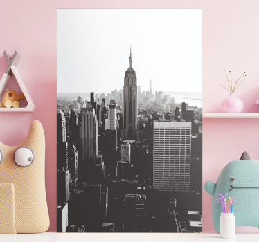 Quadro città e paesi prospettiva empire state - TenStickers