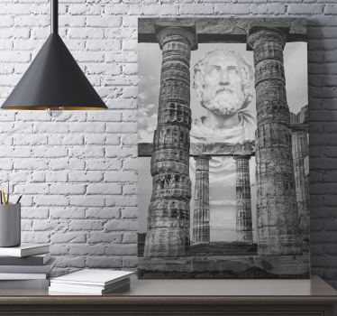 Quadro città e paesi rovine di sculture antiche - TenStickers