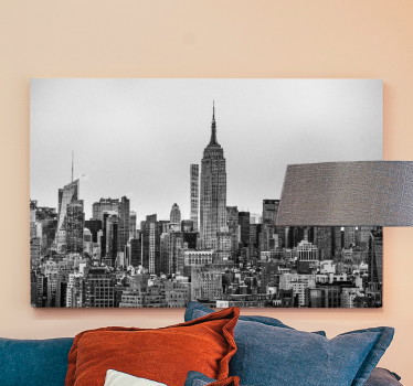 Quadro città e paesi silhouette di new york - TenStickers