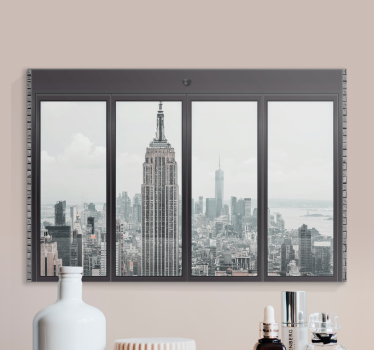 Quadro città e paesi vista dall'empire state - TenStickers