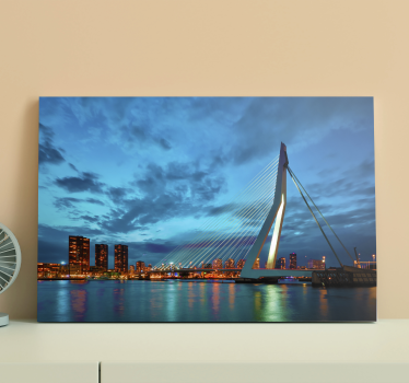 Quadro città e paesi vista skyline di rotterdam - TenStickers