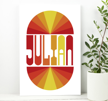 Quadro vintage nome personalizzato alba - TenStickers