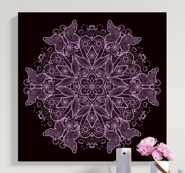 Quadro con farfalle Mandala farfalla - TenStickers