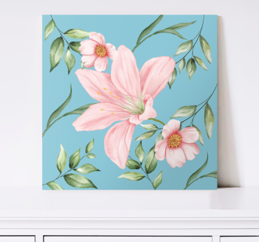 Quadro con fiori decorazione vintage romantica - TenStickers