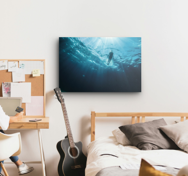 Quadro con fotografia di subacqueo - TenStickers