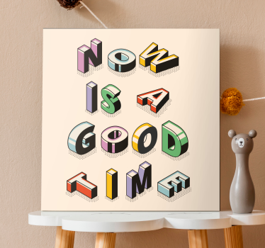 Quadro con frase arte testuale motivazionale - TenStickers