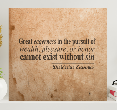Quadro con frase desiderio e ricchezza - TenStickers